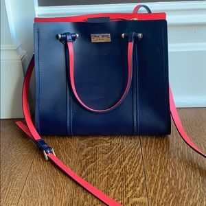 Navy Blue and Hot Pink Kate Spade Bag